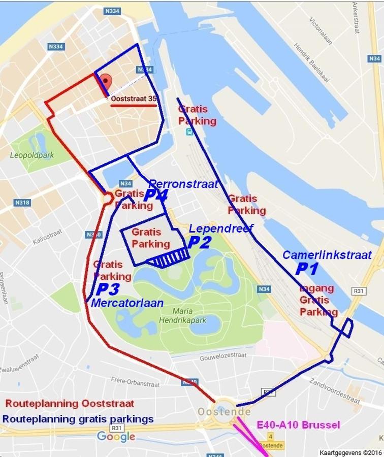 Vakantieappartement Emiel Centrum Oostende Met Garage Dış mekan fotoğraf